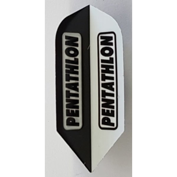 PENTATHLON Pentathlon Black and White Slim Dart Flights