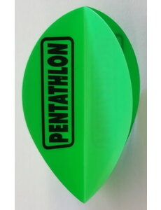 PENTATHLON Pentathlon Pear Fluro Green Dart Flights