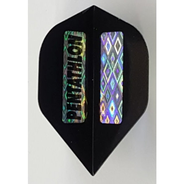 PENTATHLON Pentathlon Black Silver Standard Dart Flights