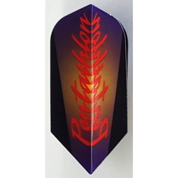 PENTATHLON Pentathlon Multi Color Scroll Slim Dart Flights