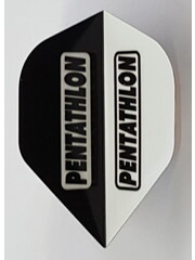 PENTATHLON Pentathlon Black and White Standard Dart Flights