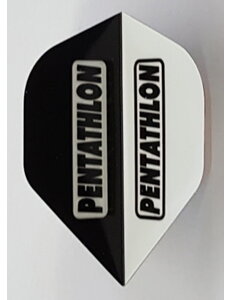 PENTATHLON Pentathlon Black and White Standard Dart Flights