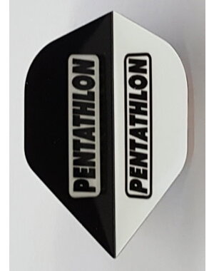 PENTATHLON Pentathlon Black and White Standard Dart Flights