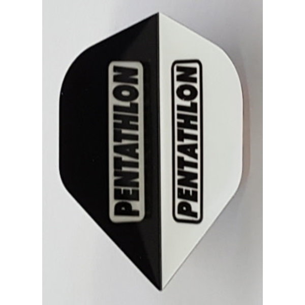 PENTATHLON Pentathlon Black and White Standard Dart Flights