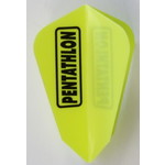 PENTATHLON Pentathlon Fluro Yellow Fantail Dart Flight