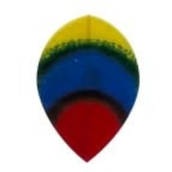 Poly Royal Disco Colors Pear Poly Royal Hard Dart Flight
