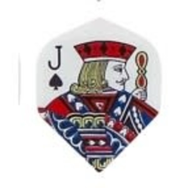 Poly Royal Jack and Queen of Spades Standard Poly Royal Hard Dart Flight