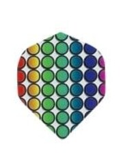 Poly Royal Colored Dots Standard Poly Royal Hard Dart Flight