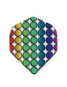 Poly Royal Colored Dots Standard Poly Royal Hard Dart Flight