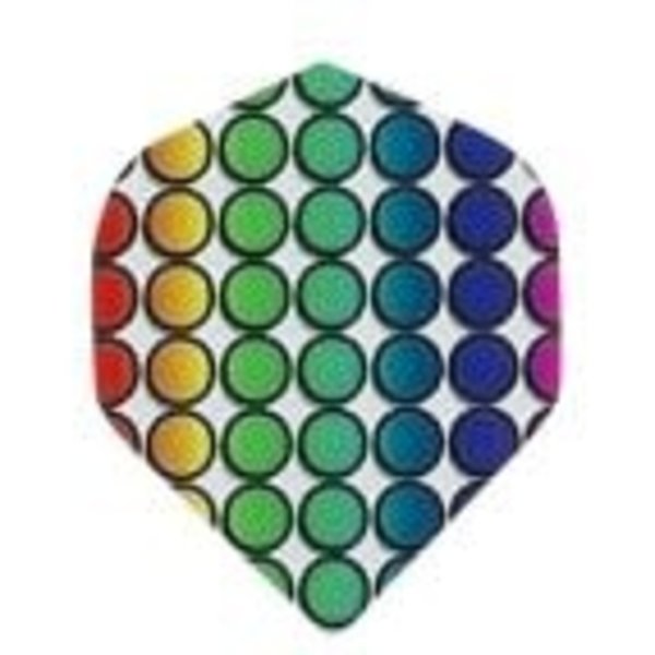 Poly Royal Colored Dots Standard Poly Royal Hard Dart Flight