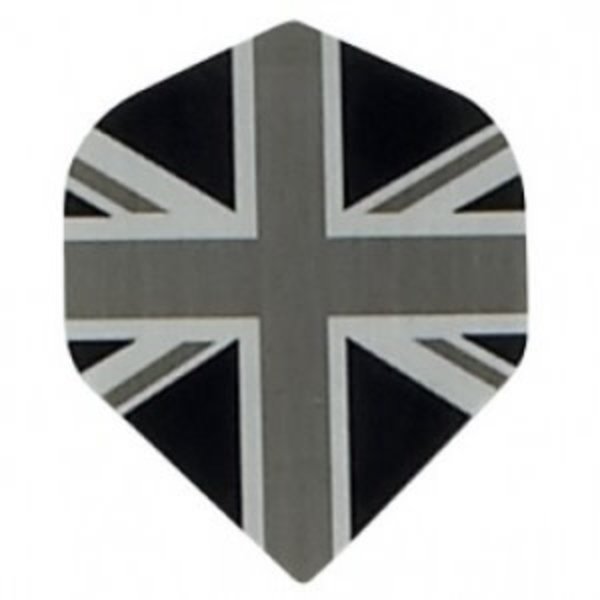 Poly Royal Black Union Jack Standard Poly Royal Hard Dart Flights