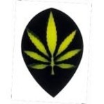 Poly Royal Cannabis Leaf Pear Poly Royal Hard Dart Flight