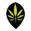 Poly Royal Cannabis Leaf Pear Poly Royal Hard Dart Flight