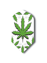 Poly Royal Green Pot Leaf Slim Poly Royal Hard Dart Flight