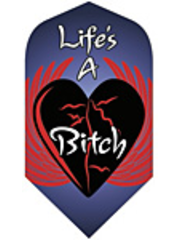 Poly Royal Life's a Bitch Slim Poly Royal Hard Dart Flight