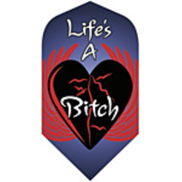 Poly Royal Life's a Bitch Slim Poly Royal Hard Dart Flight