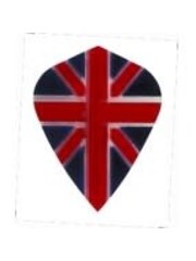 Poly Royal Union Jack Clear Kite Poly Royal Hard Dart Flight