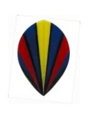 Poly Royal Red Multi Flash Pear Poly Royal Hard Dart Flight