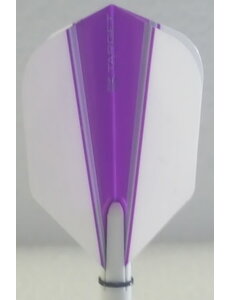 Target Darts Target Vision Ultra White Wing Purple No6 Standard Dart Flights
