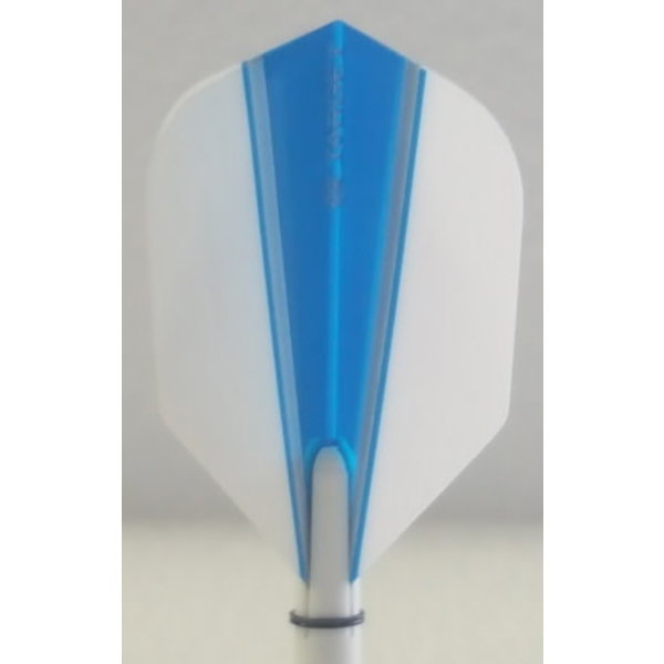 Target Darts Target Vision Ultra White Wing Blue No6 Standard Dart Flights
