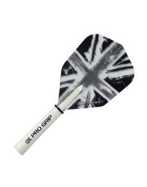 Target Darts Target Vision Pro Union Jack Black Standard Dart Flight