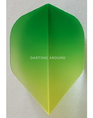 R4X R4X Klear Green and Yellow Fade Standard Dart Flights