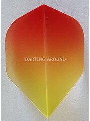 R4X R4X Klear Orange and Yellow Fade Standard Dart Flights