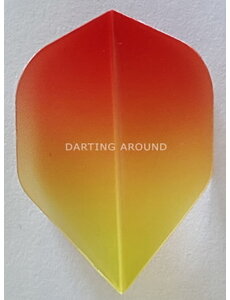 R4X R4X Klear Orange and Yellow Fade Standard Dart Flights