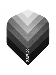 Raw Raw 100 Arrow Black Standard Dart Flights