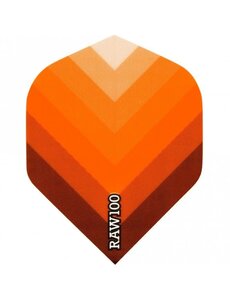 Raw Raw 100 Arrow Orange Standard Dart Flights