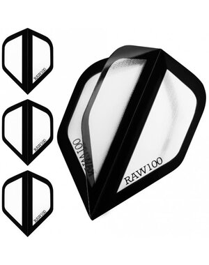 Raw Raw 100 Zone Clear Standard Dart Flights