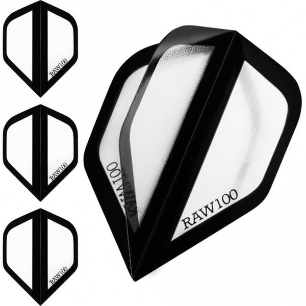 Raw Raw 100 Zone Clear Standard Dart Flights