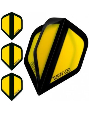 Raw Raw 100 Zone Yellow Standard Dart Flights