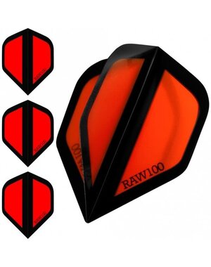 Raw Raw 100 Zone Red Standard Dart Flights