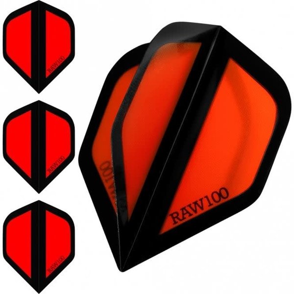 Raw Raw 100 Zone Red Standard Dart Flights