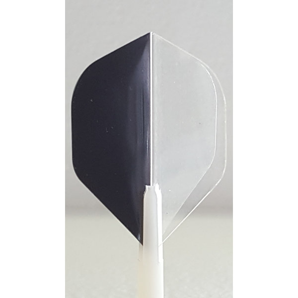 R4X R4X Transparent Black and Clear Standard Dart Flights