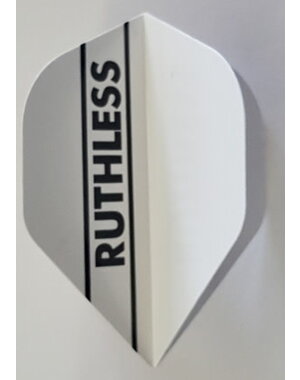 RUTHLESS Ruthless Striped Solid White Standard Dart Flights