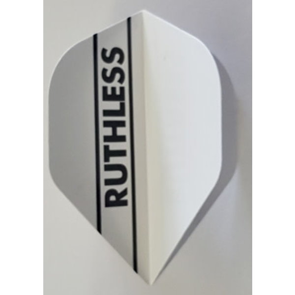 RUTHLESS Ruthless Striped Solid White Standard Dart Flights