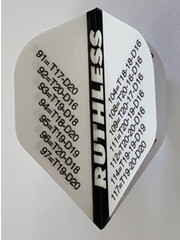 RUTHLESS Ruthless Checkout White Standard Dart Flights