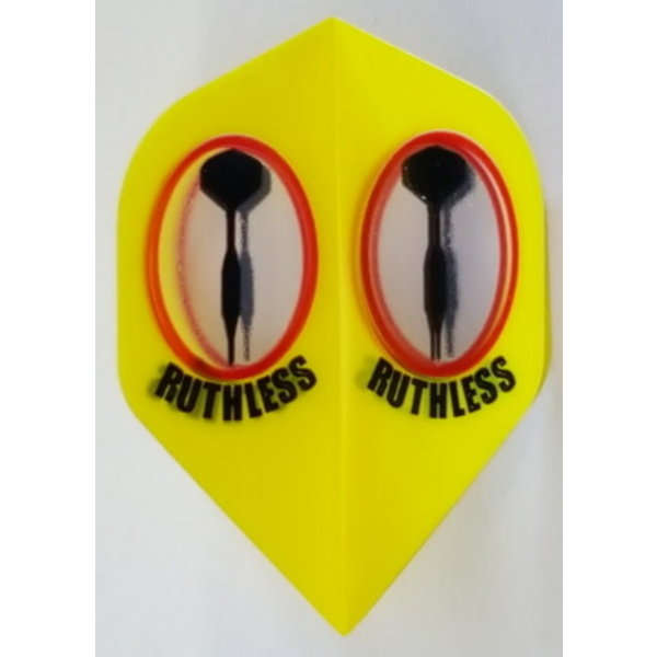 RUTHLESS Ruthless Yellow Dual Darts Standard Dart Flights