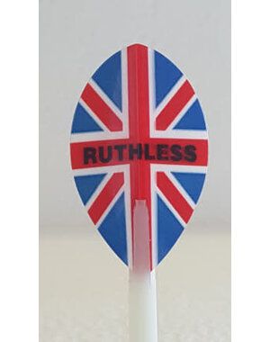 RUTHLESS Ruthless Union Jack Pear Dart Flights