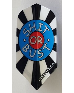 RUTHLESS Ruthless $hit or Bust Slim Dart Flights