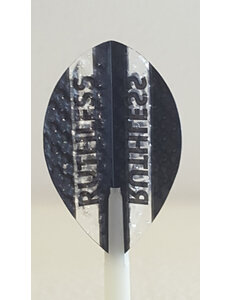 RUTHLESS Ruthless Black Dimplex Pear Dart Flights