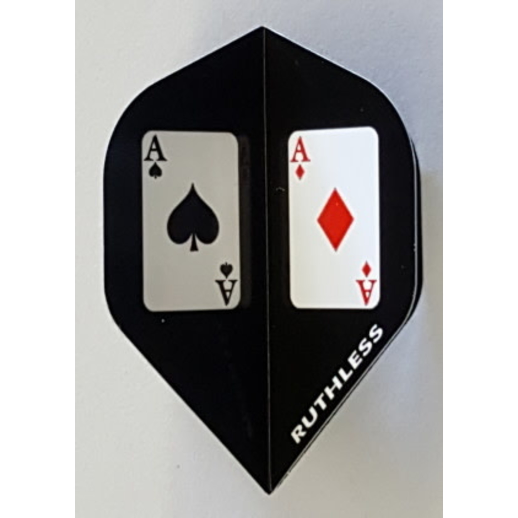 RUTHLESS Ruthless Black with Pocket Aces Standard Dart Flights