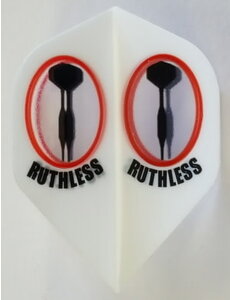 RUTHLESS Ruthless White Dual Darts Standard Dart Flights