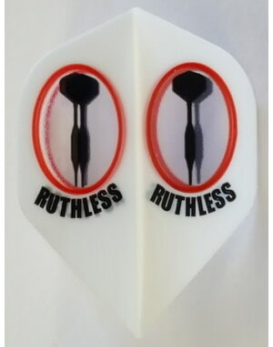 RUTHLESS Ruthless White Dual Darts Standard Dart Flights