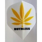 RUTHLESS Ruthless White with Yellow Pot Leaf Standard Dart Flights