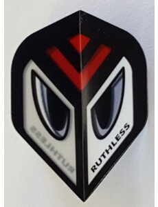 RUTHLESS Ruthless Eyes with Red Forehead Standard Dart Flights