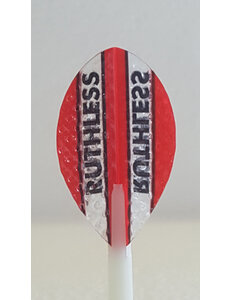 RUTHLESS Ruthless Red Dimplex Pear Dart Flights