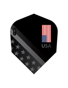 Viper Darts Viper V-100 American Flag USA Monochrome Standard Dart Flights